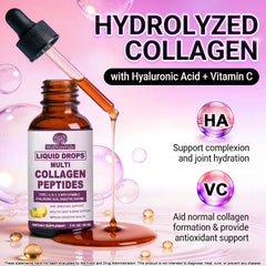 WellVeraVida collagen drops nourishing skin, hair, and nails