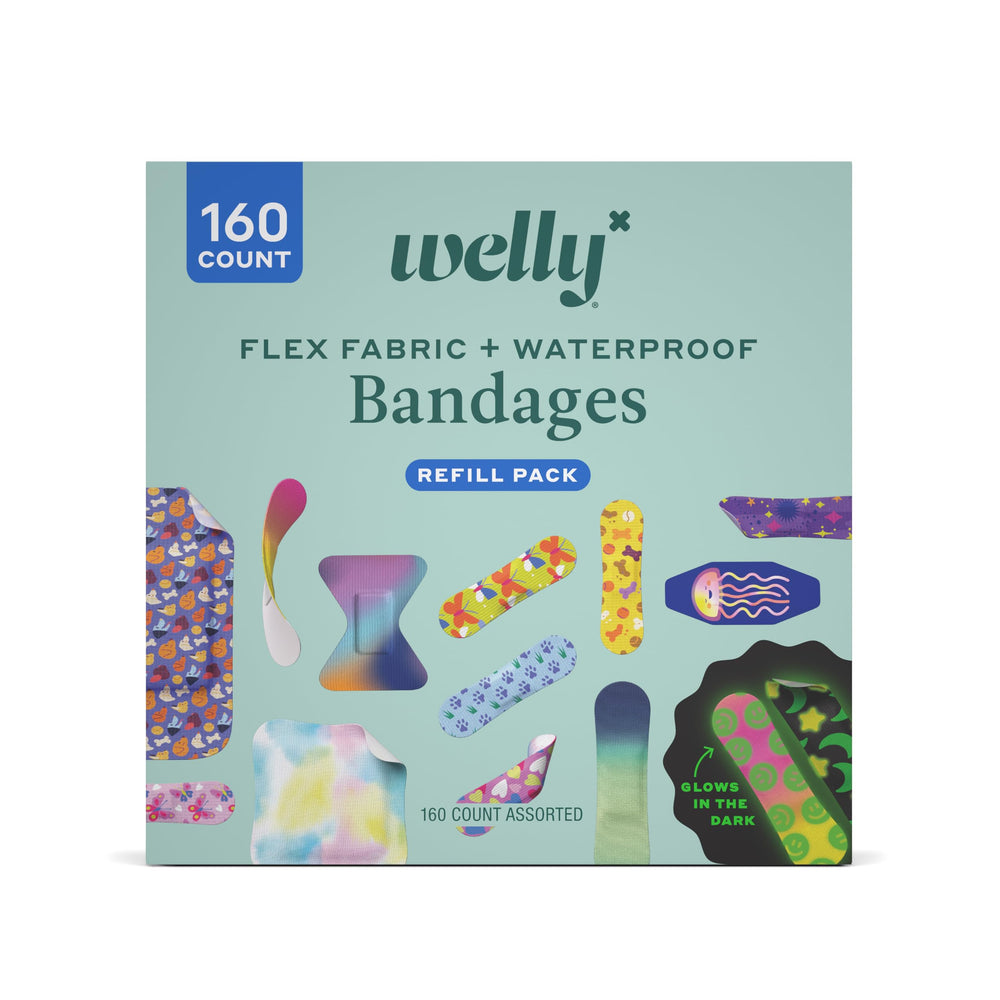 Welly bandage large refill with assorted sizes and patterns for versatile minor cuts