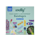 Welly bandage large refill with assorted sizes and patterns for versatile minor cuts
