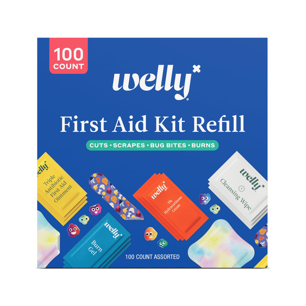 Welly bandages refill carton with flexible bandages for active use