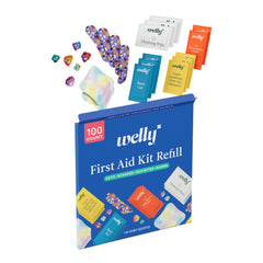 Welly cleansing wipes refill carton for quick cleanup after scrapes