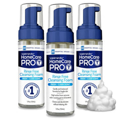 Welmedix No Rinse Cleansing Foam bottle front for quick wash