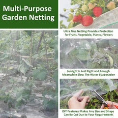 WenTao raised bed protection netting guards vegetables in a frame bed.