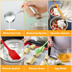 WEPSEN measuring cups and spoons ensure precise ingredient measurement.