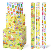 WERNNSAI blue eggs wrapping paper for Easter gift presentation with crisp patterns.