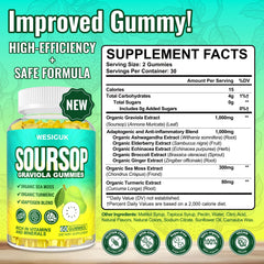 Close-up of zero sugar Wesiguk gummies with lemon-berry flavor