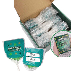 Westmon Works Shamrock Lollipops ideal classroom treats and rewards.