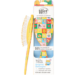 Wet Brush Winnie the Pooh original detangler front view shows gentle detangling design.