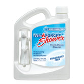 Wet & Forget Shower Cleaner Spray bottle front, fragrance-free formula for sensitive spaces.