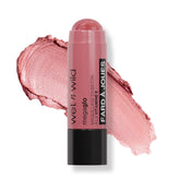 Wet n Wild MegaGlo eye shadow application in dusty pink for vivid color and blend