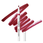wet n wild Perfect Pout Lip Liner Stain blade applicator delivers precise lip definition and long wear.