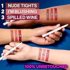 wet n wild Perfect Pout Lip Liner Stain flat side for easy full lip filling.