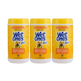 Wet Ones Pets tropical splash canister for quick post-walk cleanups.