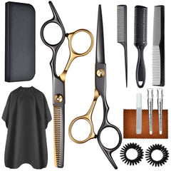 WFOEJEJ 13-piece hair cutting kit packaging for easy storage in salon or home