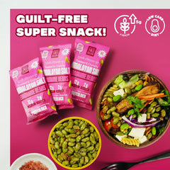 Where You Bean Edamame Snack is keto-friendly and vegan-friendly, low-carb option.