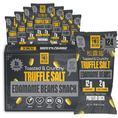 Where You Bean edamame with truffle salt, crunchy protein-packed snack for busy days