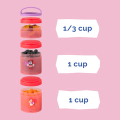 BPA-free, dishwasher- and freezer-safe Whiskware snack containers for busy families.