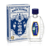 White Flower External Analgesic Balm Oil 10ml bottle for quick temporary relief of muscle pains.