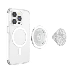 Adaptor ring included with White Flower PopGrip to add MagSafe to any case