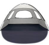 WhiteFang Beach Tent extendable floor provides roomy shade for family moments.