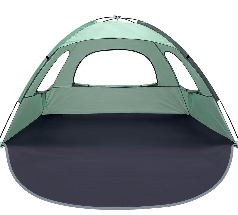WhiteFang Beach Tent extendable front floor adds space for lounging and gear.