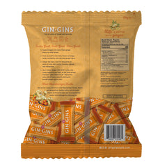 Whole 1 lb bag of GIN GINS Mandarin Orange Ginger Chews.
