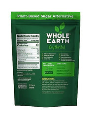 Whole Earth erythritol sweetener resealable pouch provides convenient sugar-free sweetness