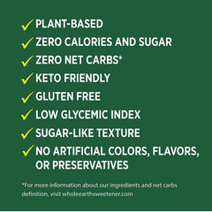 Whole Earth erythritol sweetener in tea adds sugar-free flavor