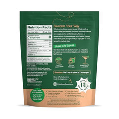 Whole Earth Monk Fruit Sweetener offers 1-to-1 sweetness for easy sugar substitutions.