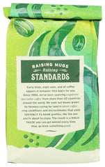 Whole Foods Market Café La Duena brewed cup showcases medium roast with smooth chocolate notes.