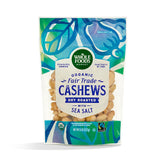 Whole Foods Market cashews dry roasted with sea salt, an 8oz bag snack