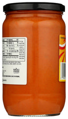 Creamy texture of Tomato & Mascarpone sauce closeup from Whole Foods Market