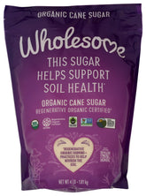 Wholesome Organic Cane Sugar 4-lb pack for baking and everyday sweetening.