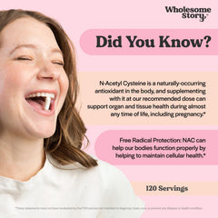 Wholesome Story NAC packaging with Clean Label Project info