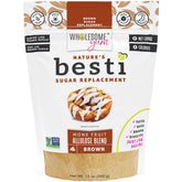Wholesome Yum Besti Brown bottle pour shows sugar-free substitute for baking