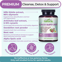 Why Not Natural liver health 5-in-1 capsules closeup showing vegan formula