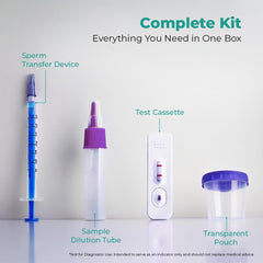 Wiggle Wise sample cup ready for at-home semen collection