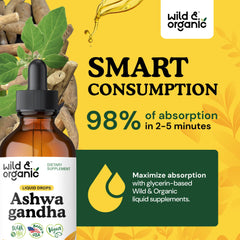 Pouring Wild & Organic Ashwagandha Drops into beverage