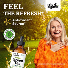 Wild & Organic label close-up highlighting vegan, GMO-free formulation