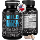 Wild Foods Wild Methylated Multivitamin bottle shown for daily wellness support