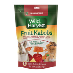 Wild Harvest Fruit Kabobs with an edible skewer for small pets; ideal treat