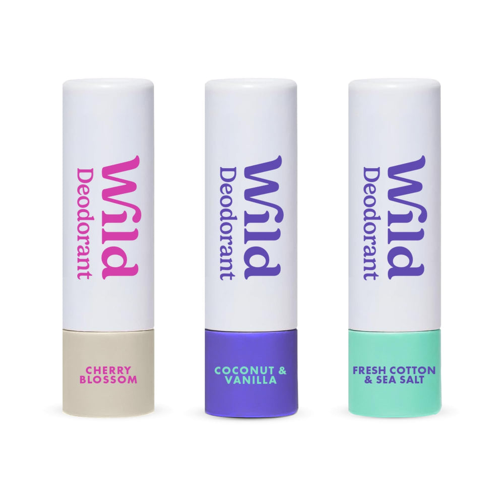Wild Fresh Cotton & Sea Salt mini deodorant for travel on-the-go