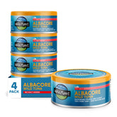 Wild Planet Albacore tuna can with no salt added and a convenient pull-tab.