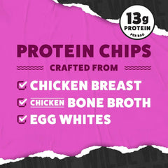 WILDE Chips flavors display Chicken and Waffles, Buffalo, Korean Sweet and Spicy.