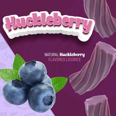 Wiley Wallaby huckleberry licorice bites soft and fruity.