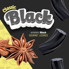 Wiley Wallaby licorice black chunks; rich flavor in every bite.
