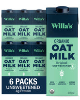 Willa's Organic Oat Milk Original bottle — versatile, dairy-free everyday beverage.