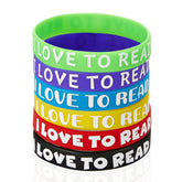 WILLBOND I Love to Read bracelet in black on wrist promotes reading habit