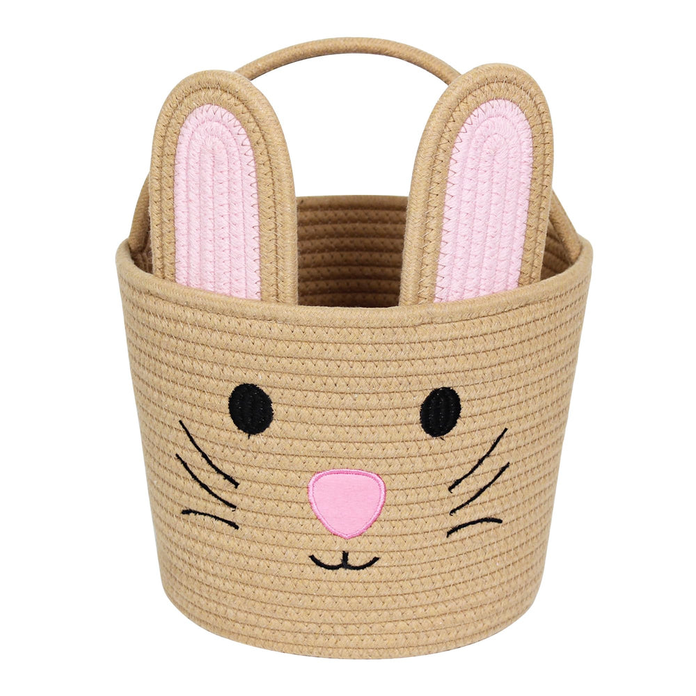 WILLITAT Easter basket for kids front view showing spacious interior.