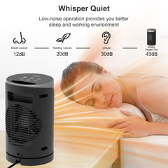WINHL wide-angle oscillation distributes warmth evenly across the room.